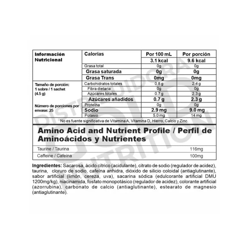 ENERGY X TERMO 25 SOBRES SABOR FRUTOS ROJOS