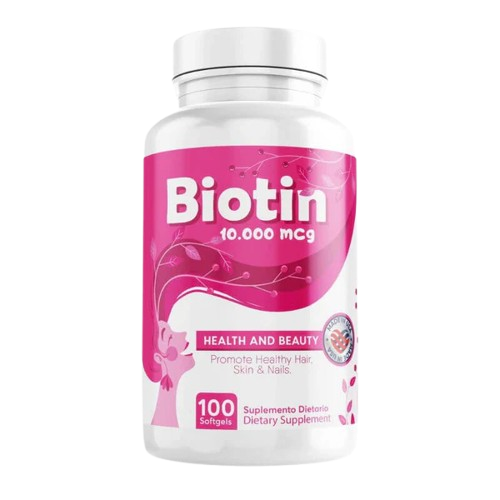Biotina 10000 mcg, 100 Cáp