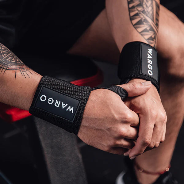 MUÑEQUERAS PARA GYM - NEGRO