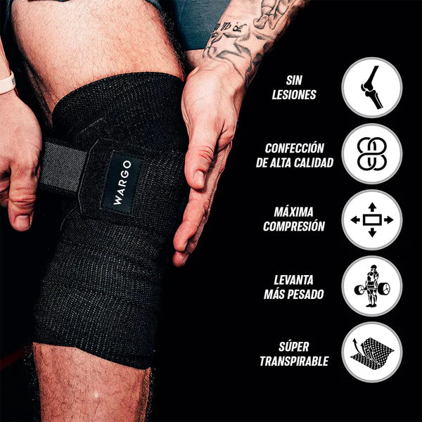 VENDAS RODILLA - NEGRO